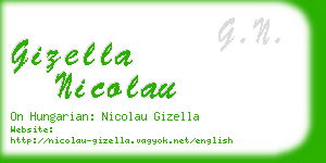 gizella nicolau business card